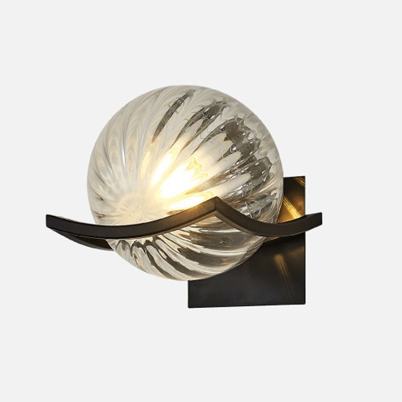 Valentina Applique Murale Boule Luxe, Verre/Métal, Chambre à Coucher - Neutralighting