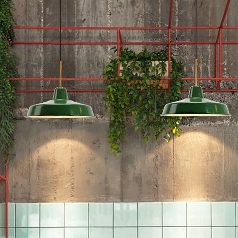 Arisha Vintage LED Suspension Vert Métal Chambre à coucher Salon - Neutralighting