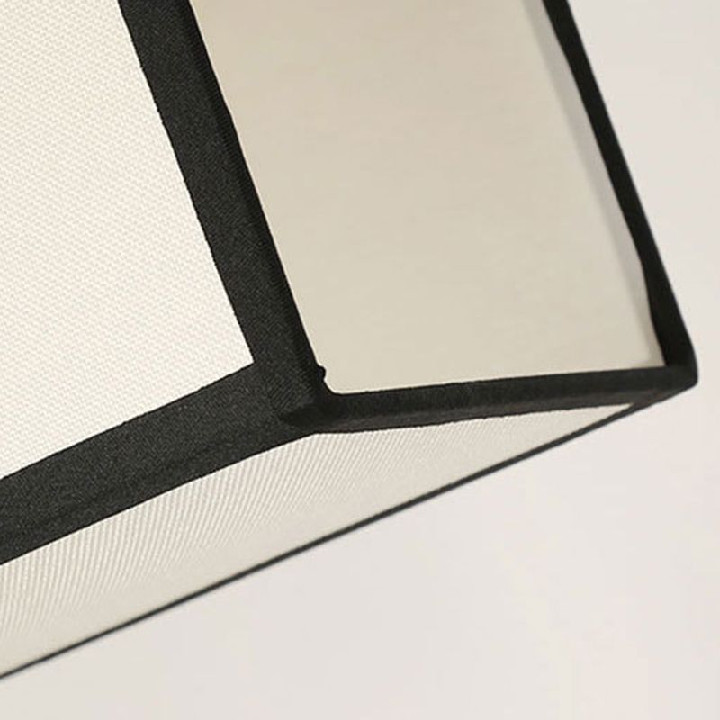 Arisha Lustre Carré Contemporain, Metal/Tissu, Noir/Or, Chambre - Neutralighting