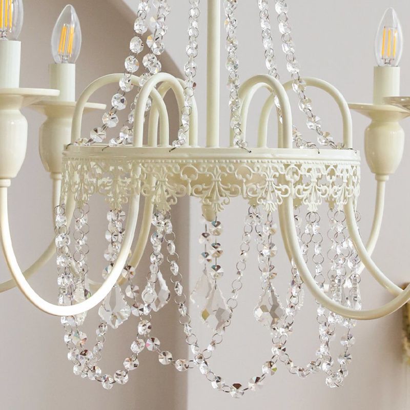 Sliva Lustre Lanterne Retro, Metal/Cristal, Blanc, Salon - Neutralighting