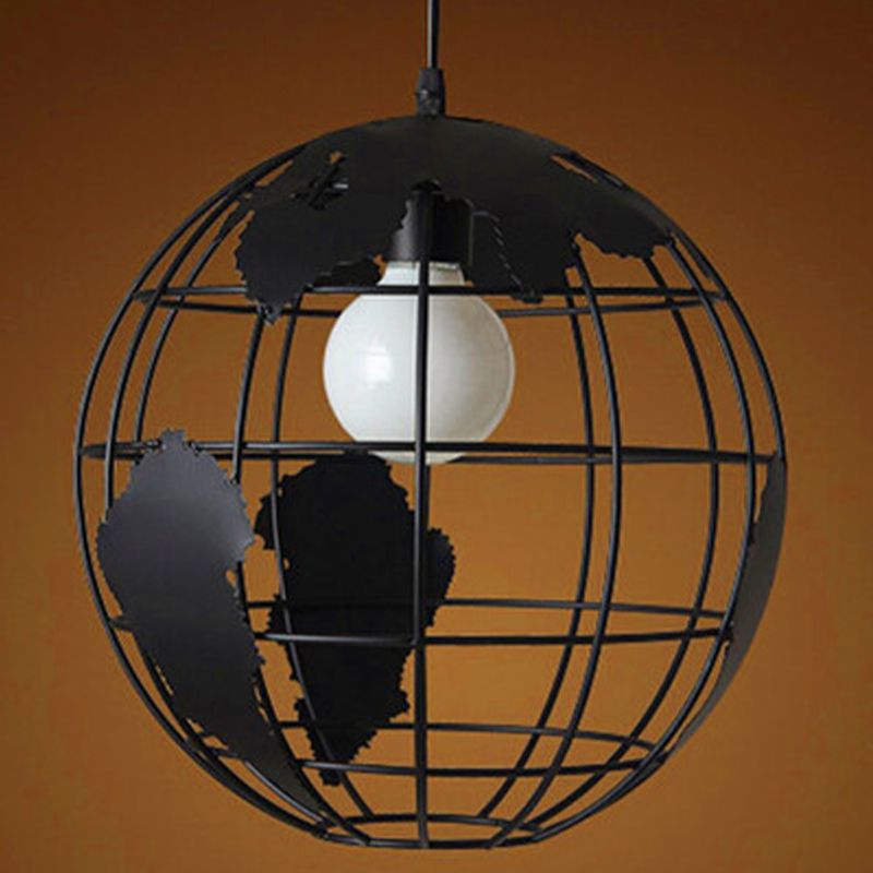 Silva Suspension Sphère/Multi Moderne, Métal, Noir/Blanc, Salon - Neutralighting