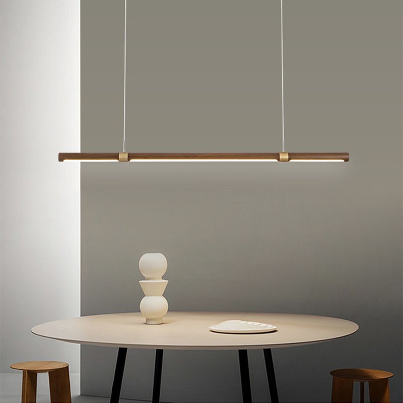 Muto Design Italien Luminaires Suspensions Linéaire Rustique Métal/Acrylique Bois Cuisine/Chambre - Neutralighting