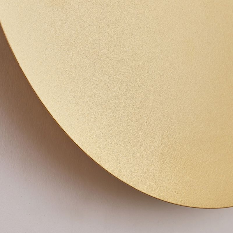 Kyris Applique Murale Ronde Minimaliste Noir/Or/Blanc. Salon - Neutralighting