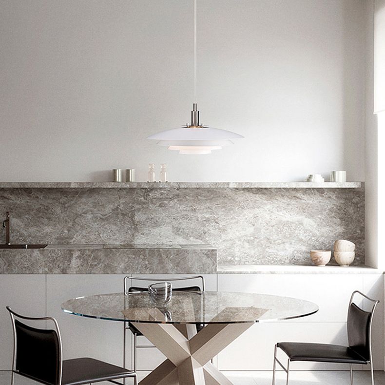 Crains Suspension Bol Moderne, Métal, Blanc, Chambre - Neutralighting
