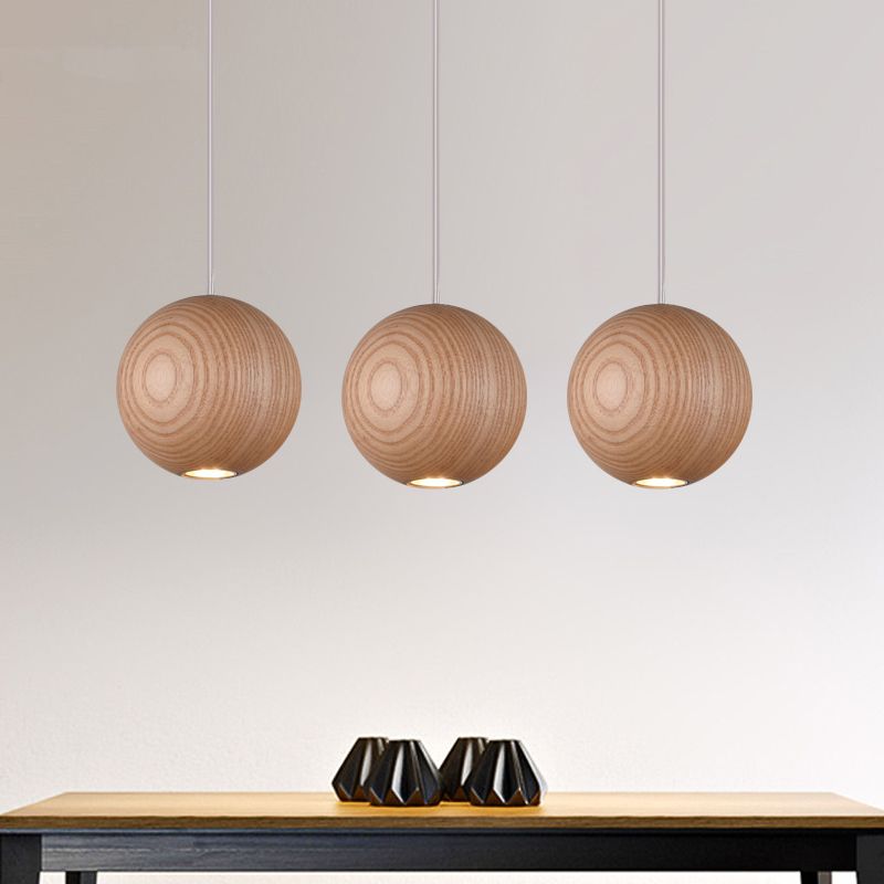 Muto Ball Cluster LED Suspension Bois Salon Chambre à coucher - Neutralighting