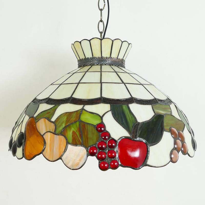 Tiffany Vintage LED Suspension Métal Verre Chambre À Coucher - Neutralighting
