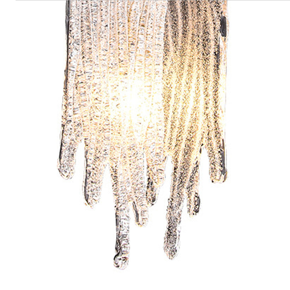 Kristy Suspension Irrégulier Contemporaine, Cristal/Cuivre, Transparent, Salon - Neutralighting