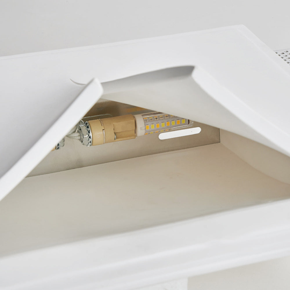 Aria Applique Murale Encastrée/Plâtre, Moderne, 4 Styles, Métal, Blanc, Salon - Neutralighting