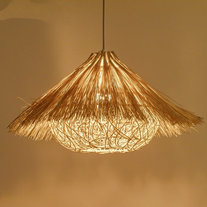 Suspension en rotin tissé à la main - Neutralighting