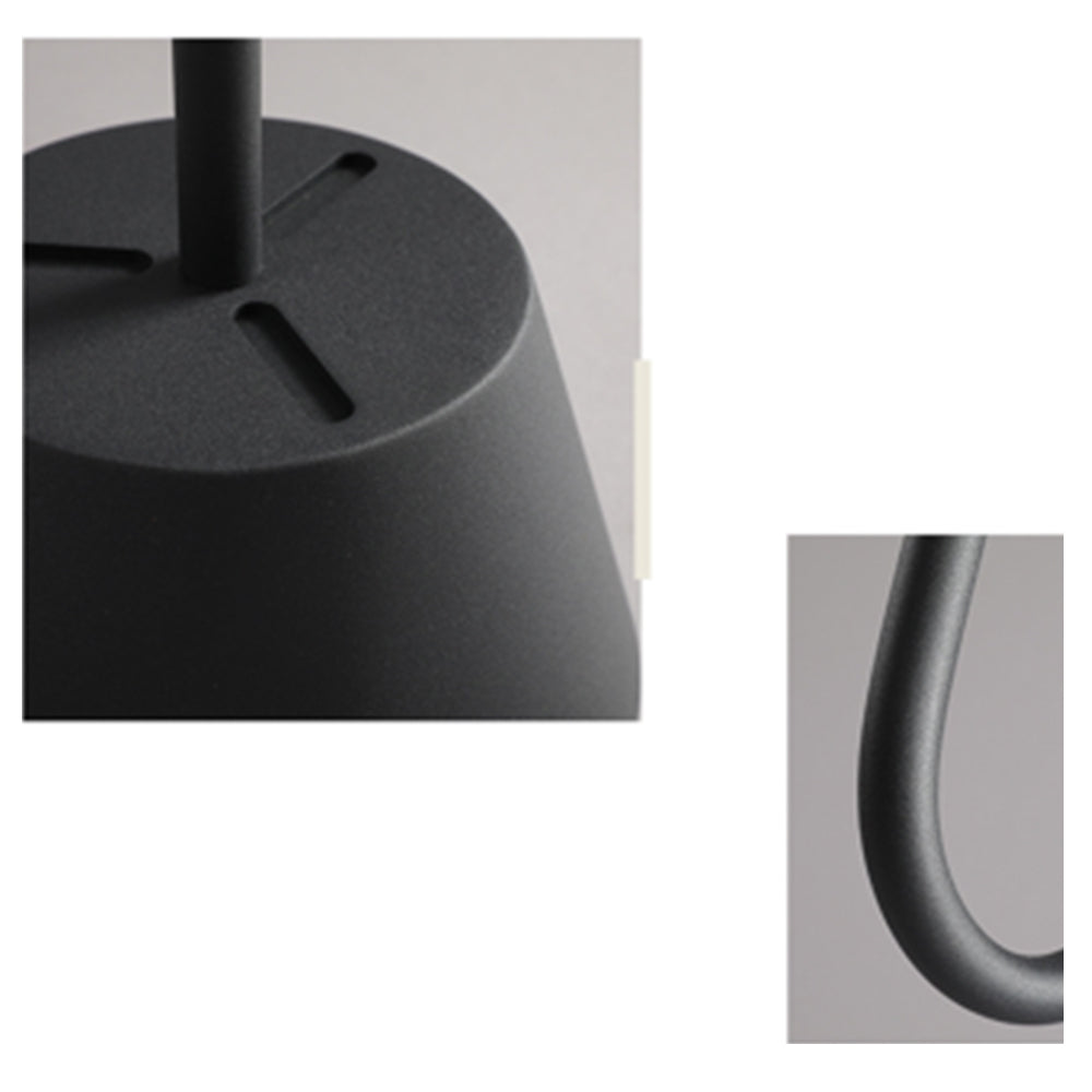 Mira Lampadaire Arche Simple, Métal/Tissu, Blanc/Noir, Chambre - Neutralighting
