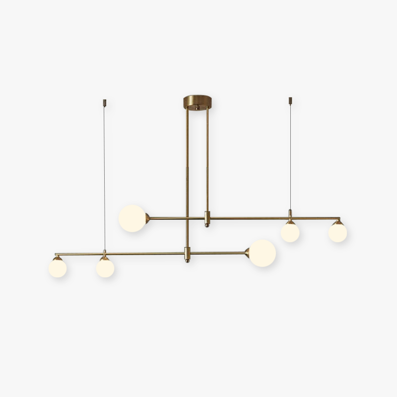 Valentina Suspension Luminaire LED Métal Doré - Neutralighting