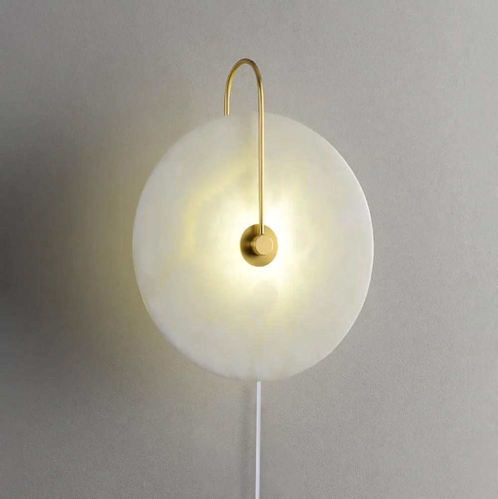 Ceraeyra Alabaster Globe Wall Light - Neutralighting