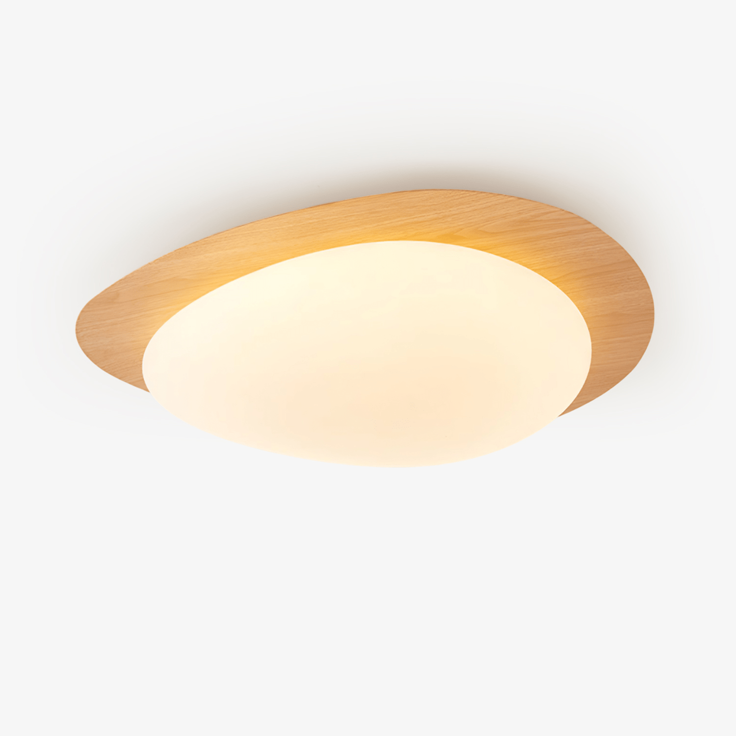 Quisti Plafonnier Galet Design Moderne Bois