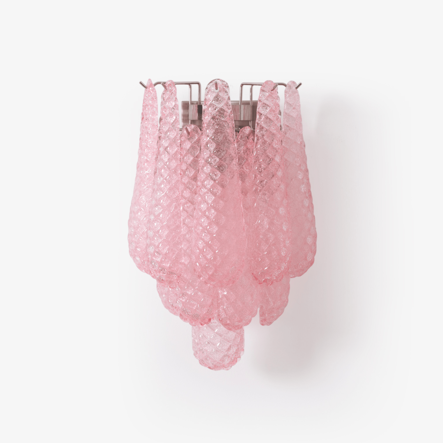 Aurora Wall Lamp Pink Teardrop Glass Floral Artistic - Letslighting