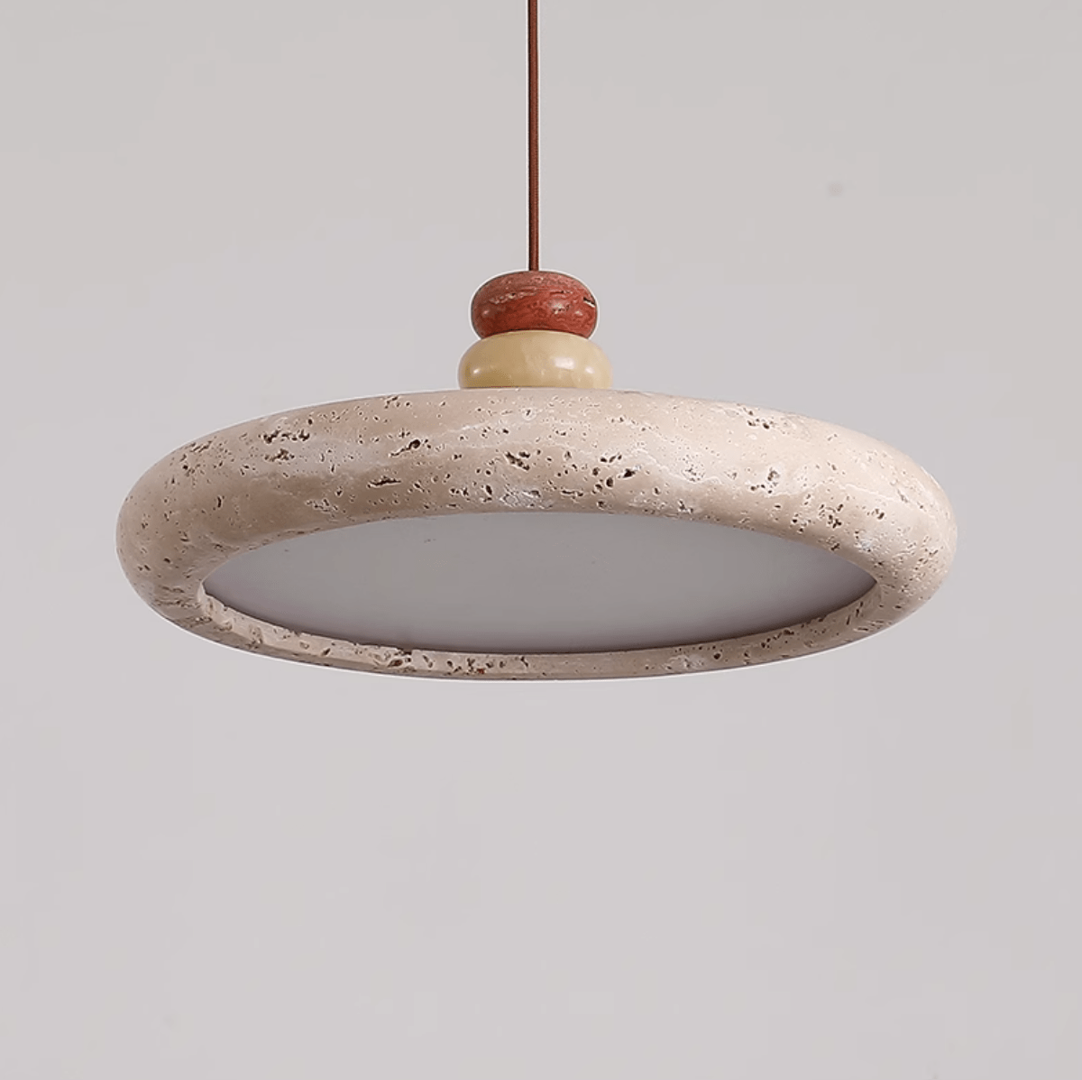 Cuvarora Disque Travertin Pendentif Lumière - Neutralighting