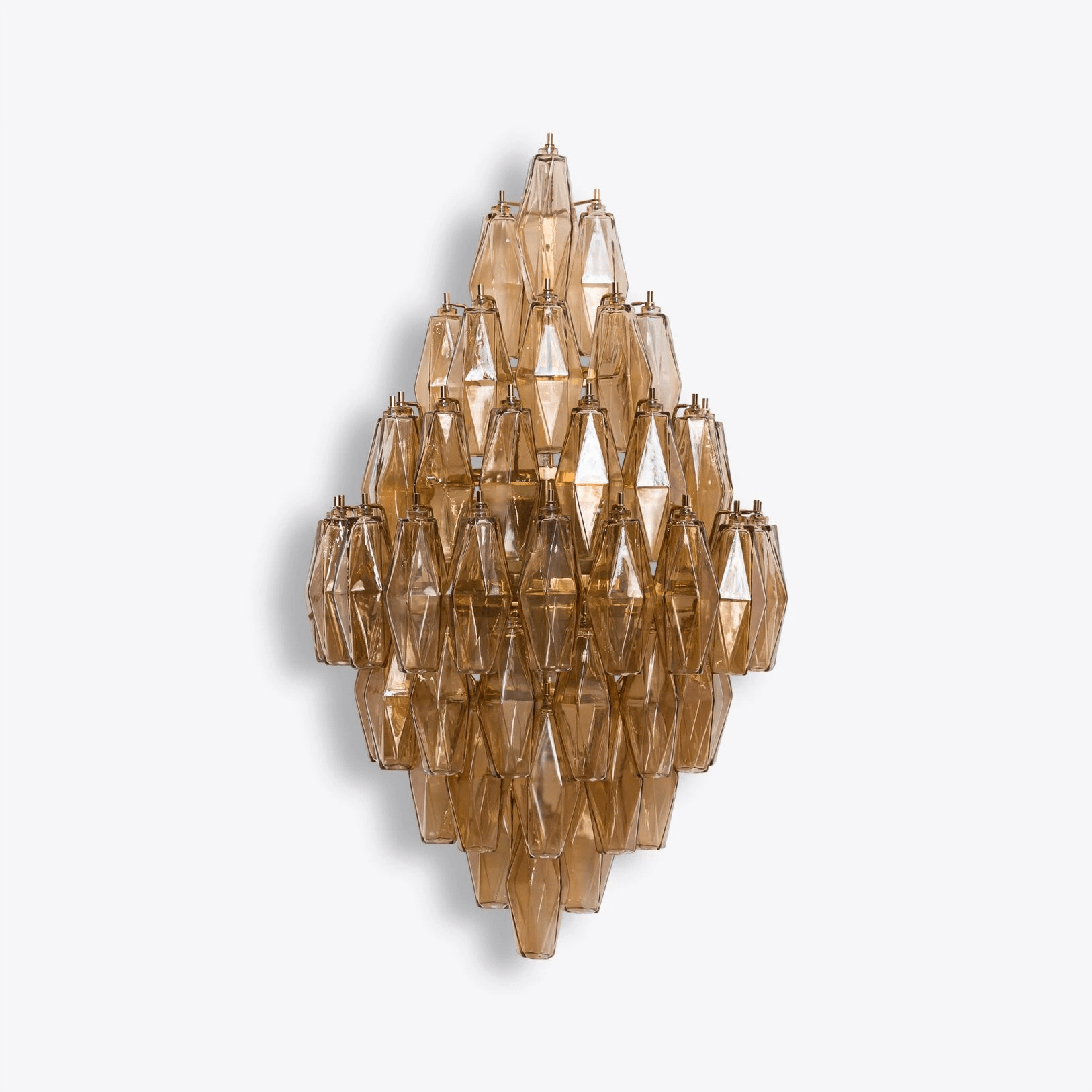 Aurora Wall Light Amber Diamond Polyhedron Vintage - Letslighting