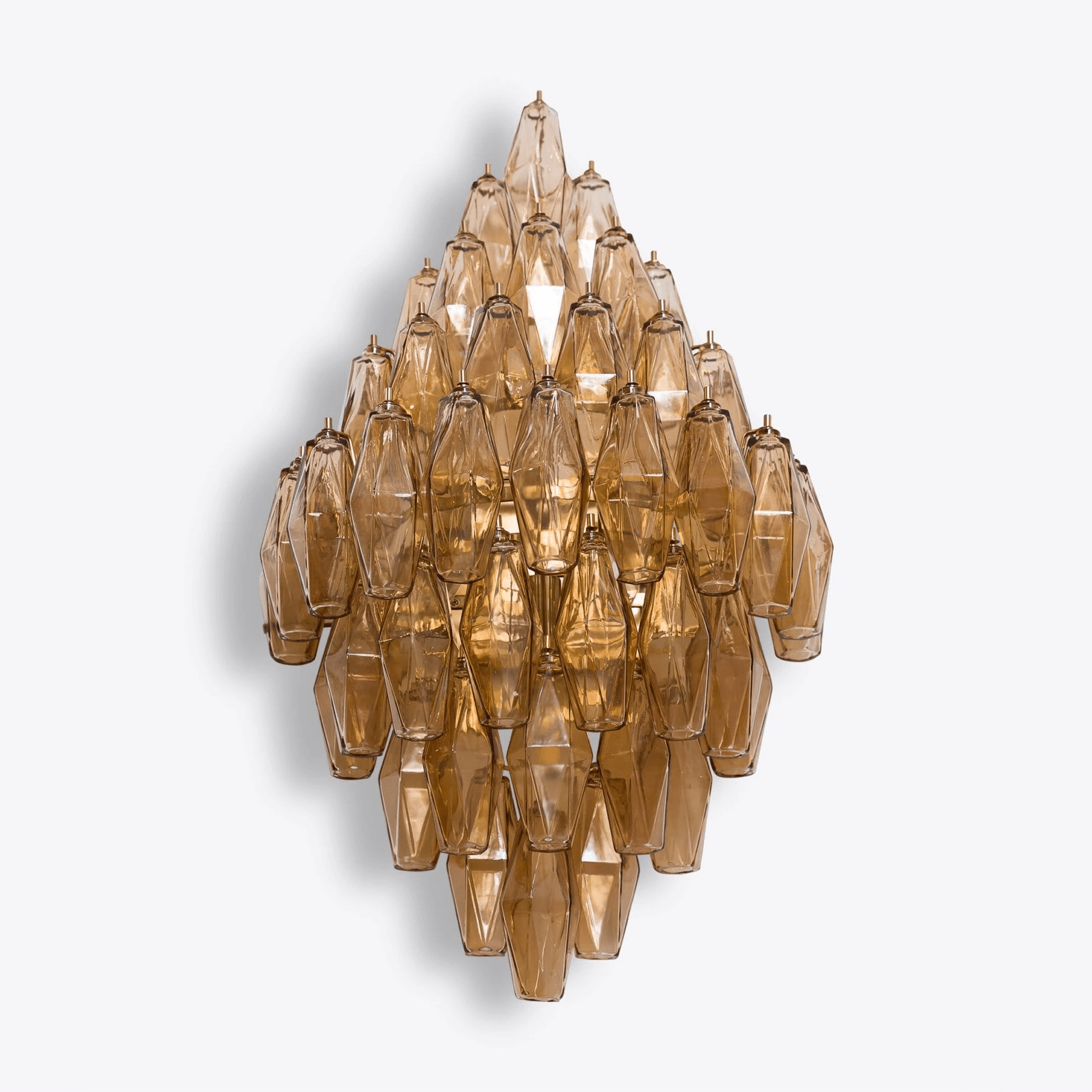 Aurora Wall Light Amber Diamond Polyhedron Vintage - Letslighting