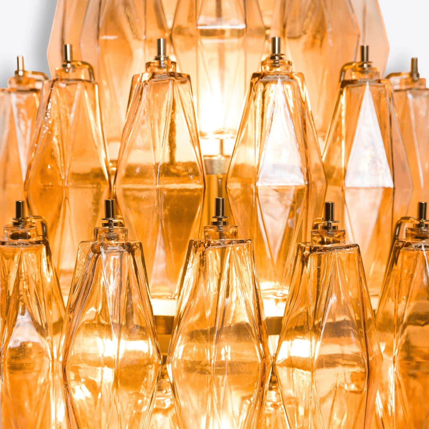 Aurora Wall Light Amber Diamond Polyhedron Vintage - Letslighting