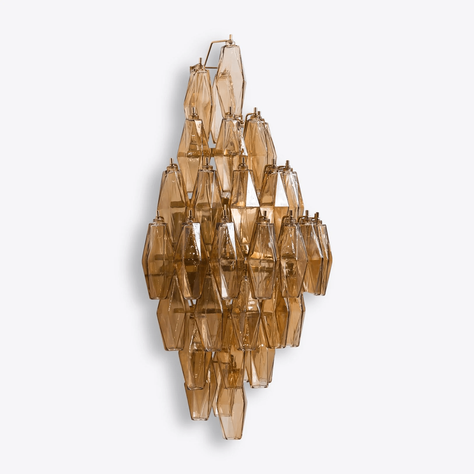 Aurora Wall Light Amber Diamond Polyhedron Vintage - Letslighting