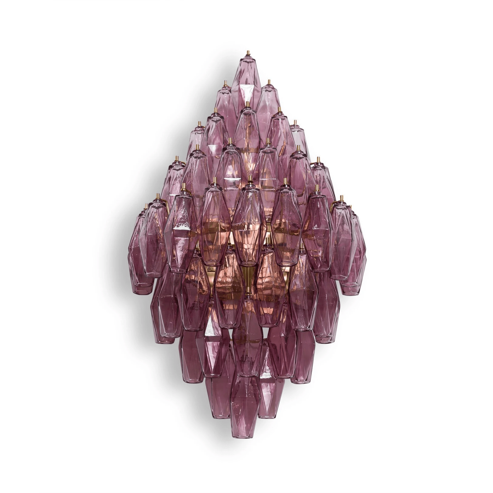 Aurora Wall Light Amber Diamond Polyhedron Vintage - Letslighting
