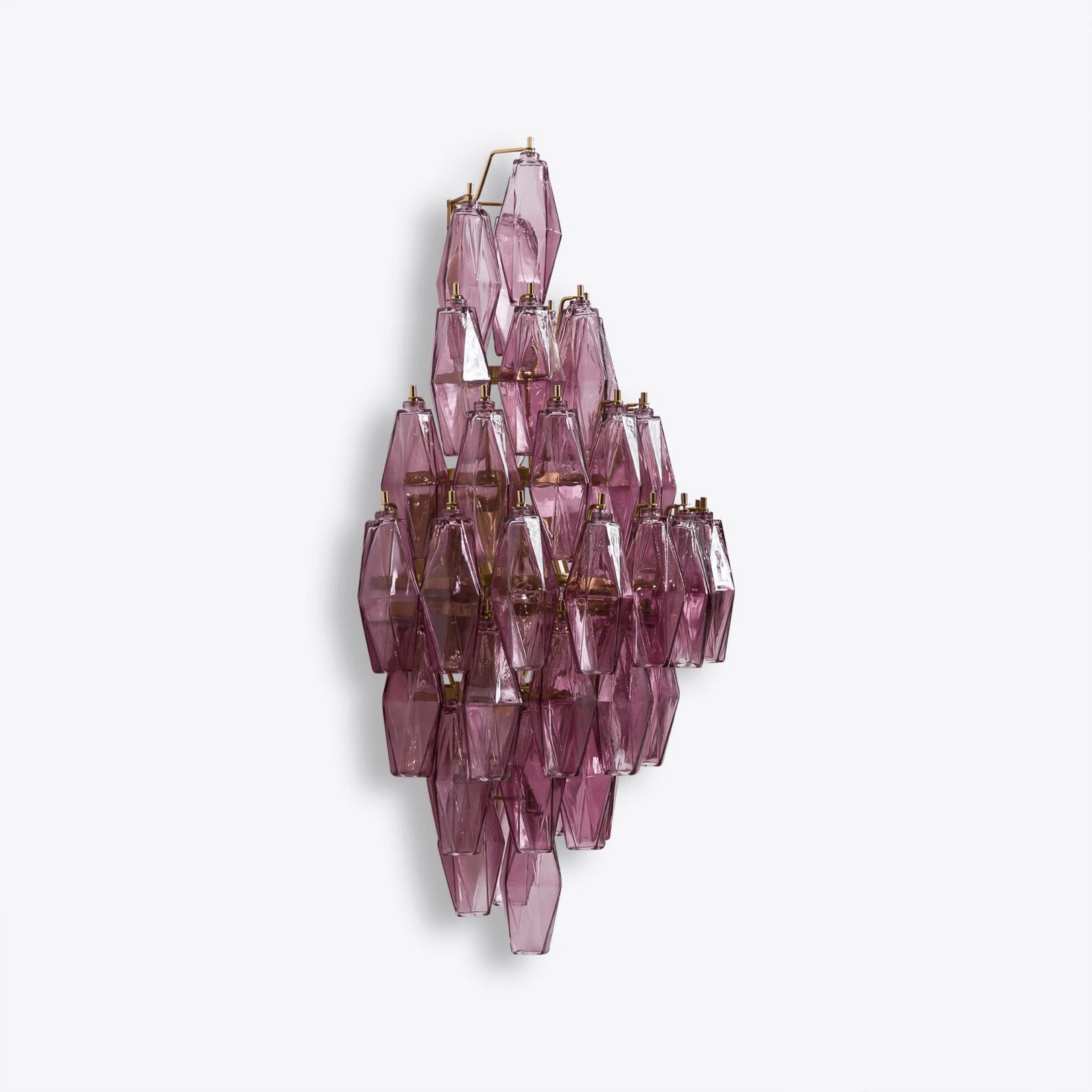 Aurora Wall Light Amber Diamond Polyhedron Vintage - Letslighting