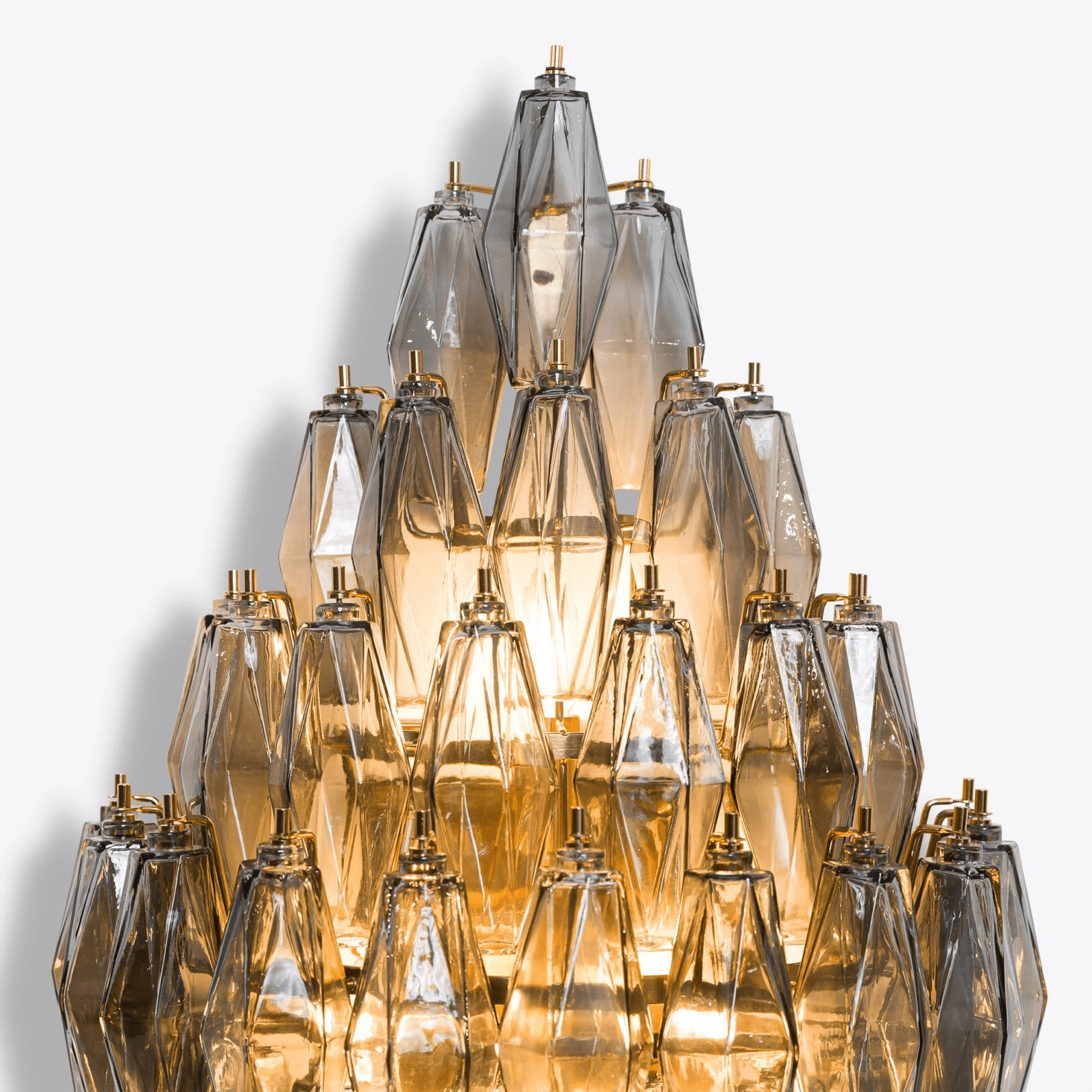 Aurora Wall Light Amber Diamond Polyhedron Vintage - Letslighting