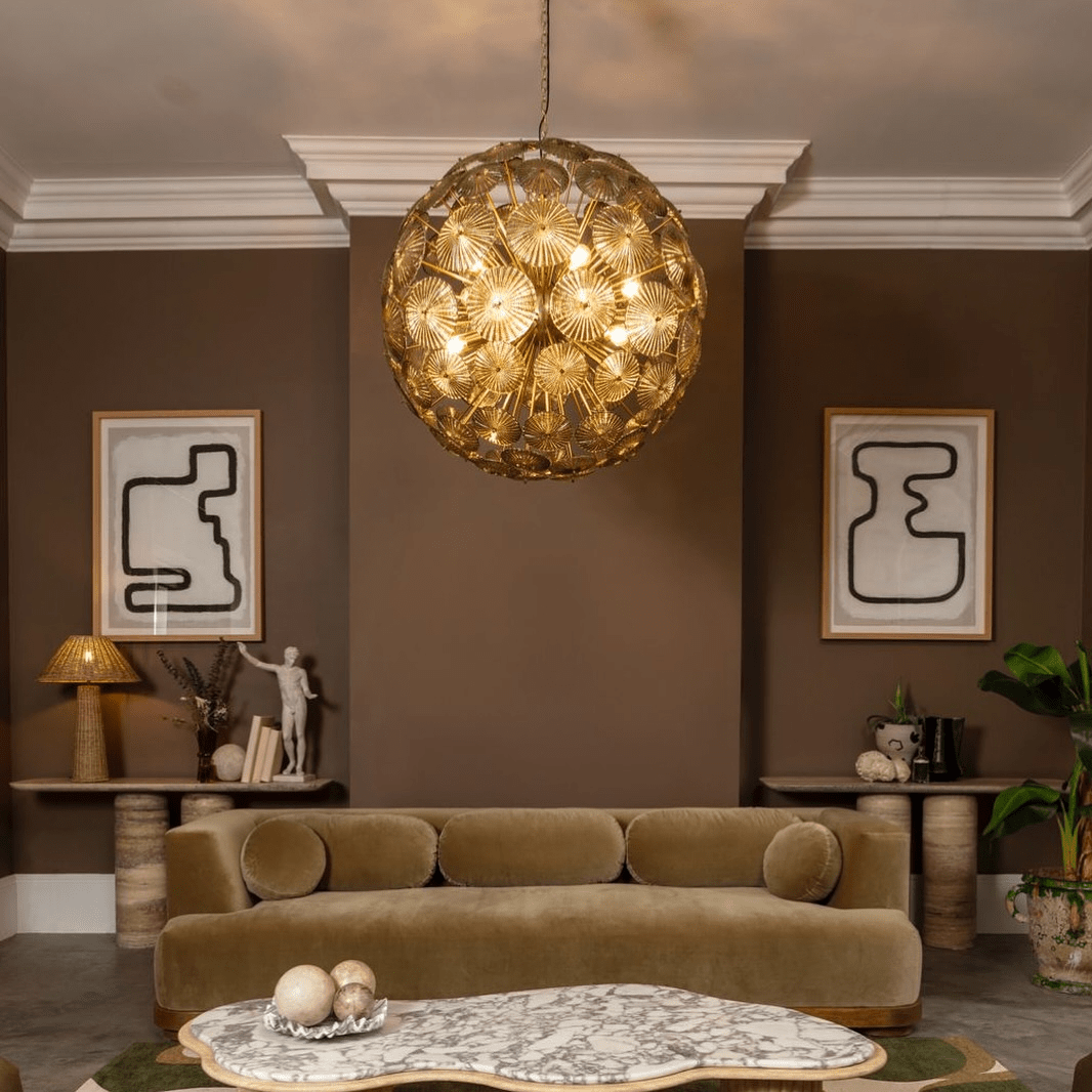 Aurora Chandelier Sputnik Dandelion Burst Glass - Letslighting
