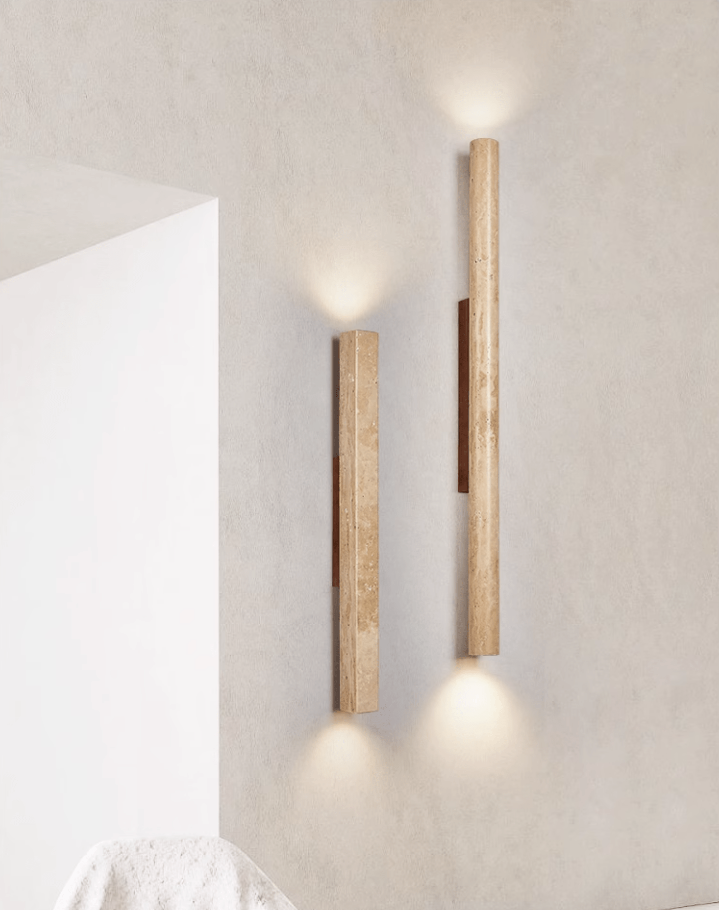 Cathais Applique Murale en Travertin Minimaliste - Neutralighting