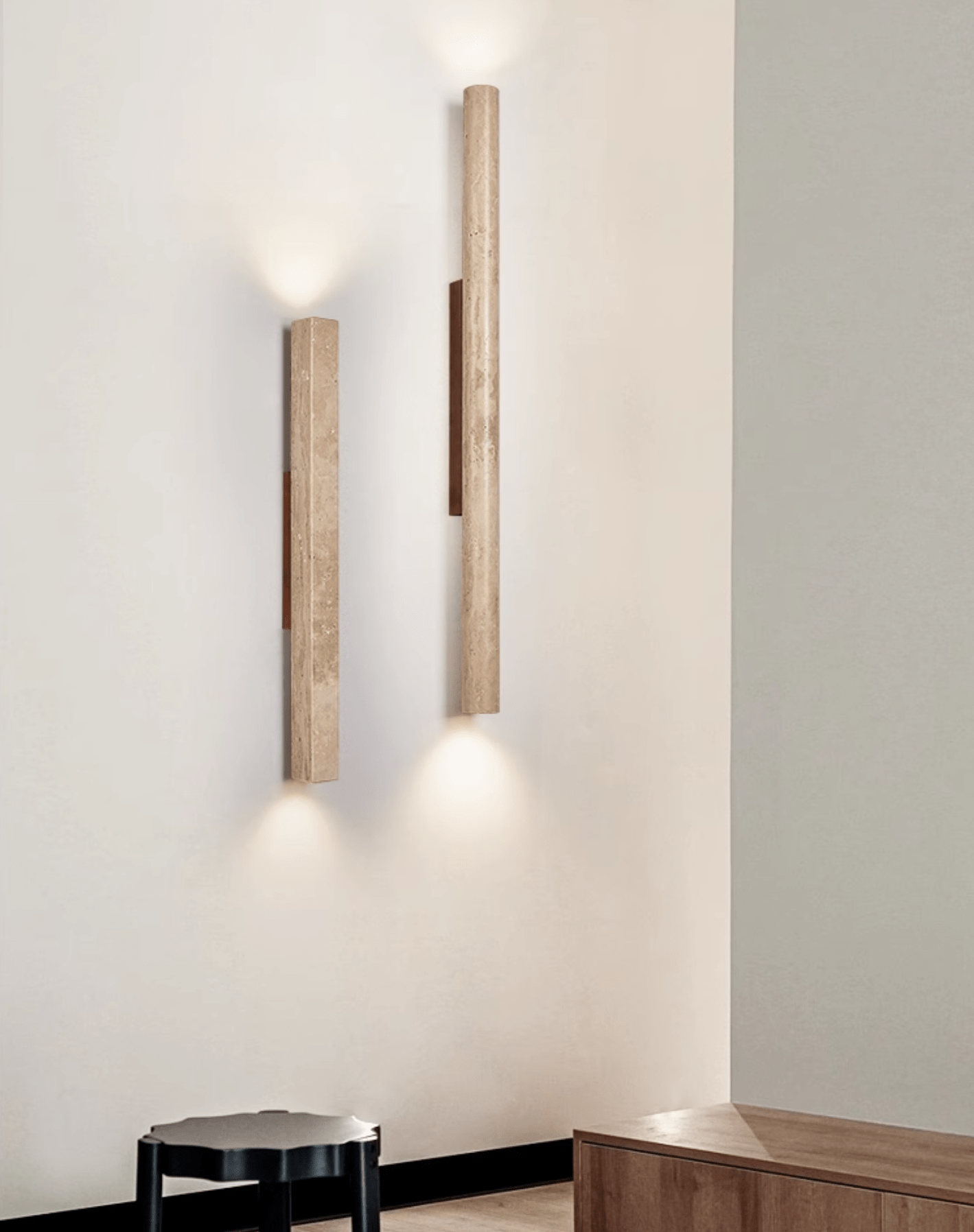 Cathais Applique Murale en Travertin Minimaliste - Neutralighting