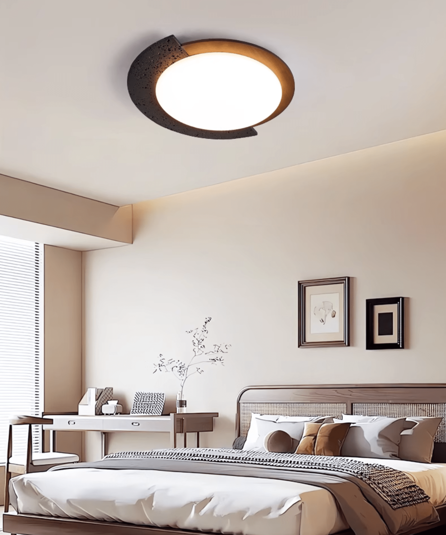 Ulvinor Asymétrique Travertin Plafonnier - Neutralighting