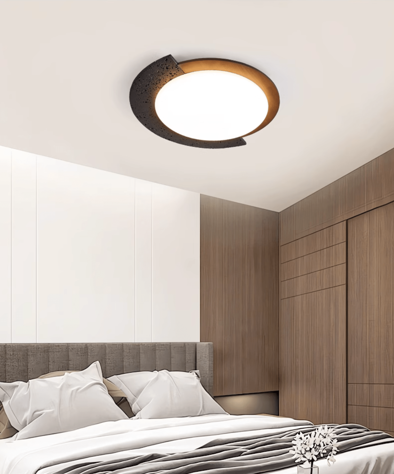 Ulvinor Asymétrique Travertin Plafonnier - Neutralighting