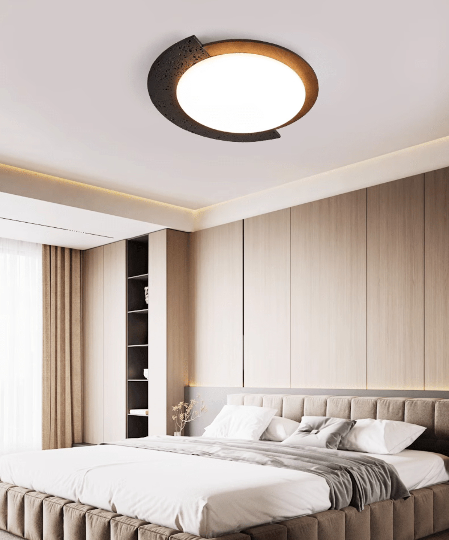 Ulvinor Asymétrique Travertin Plafonnier - Neutralighting