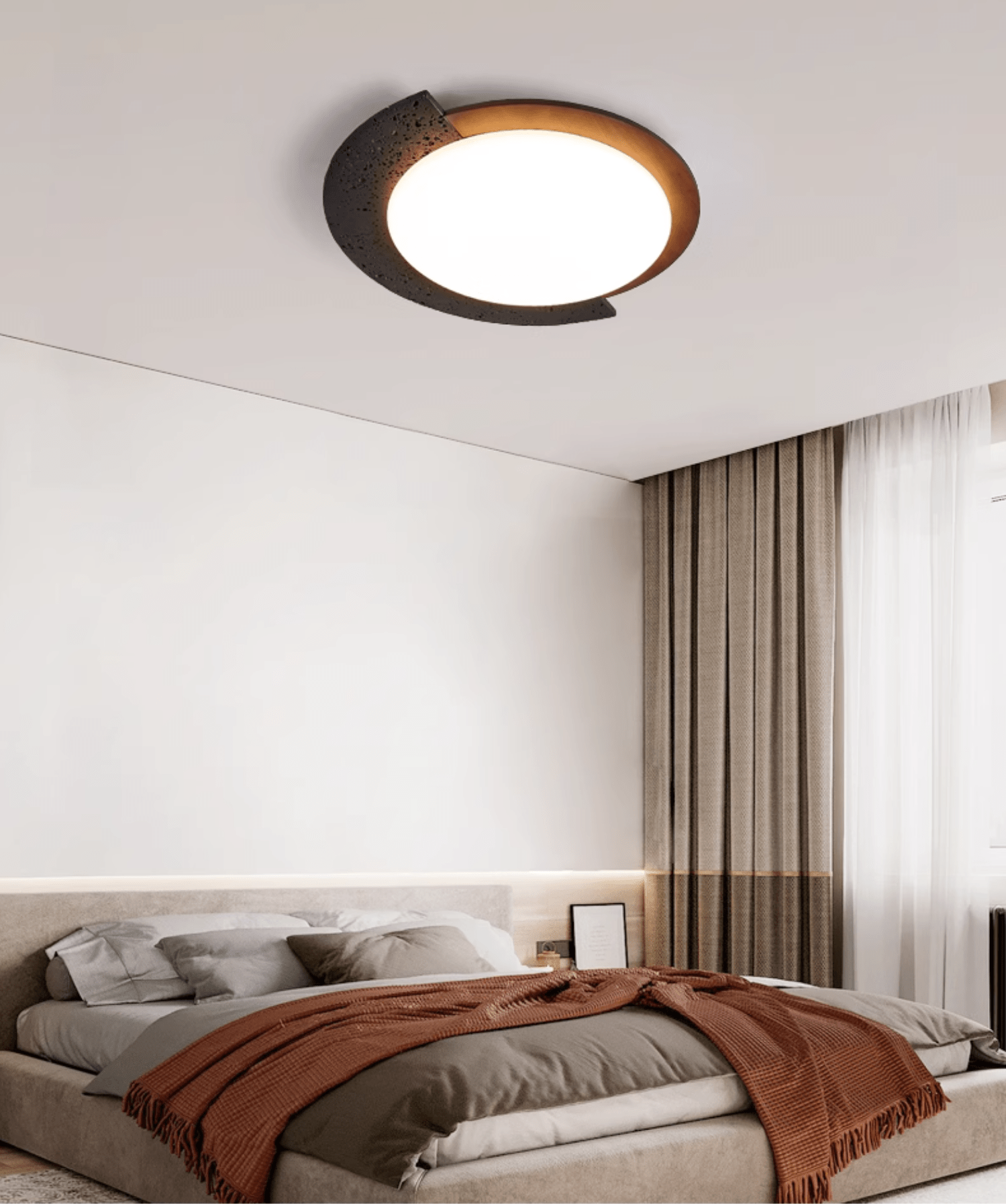 Ulvinor Asymétrique Travertin Plafonnier - Neutralighting