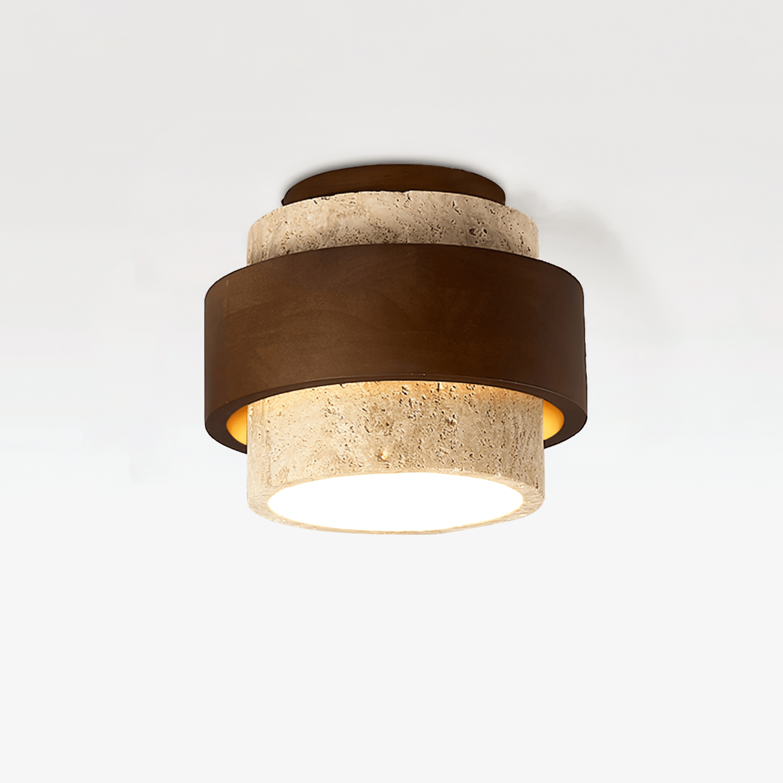 Eltalor Plafonnier Anneau Superposé en Travertin - Neutralighting