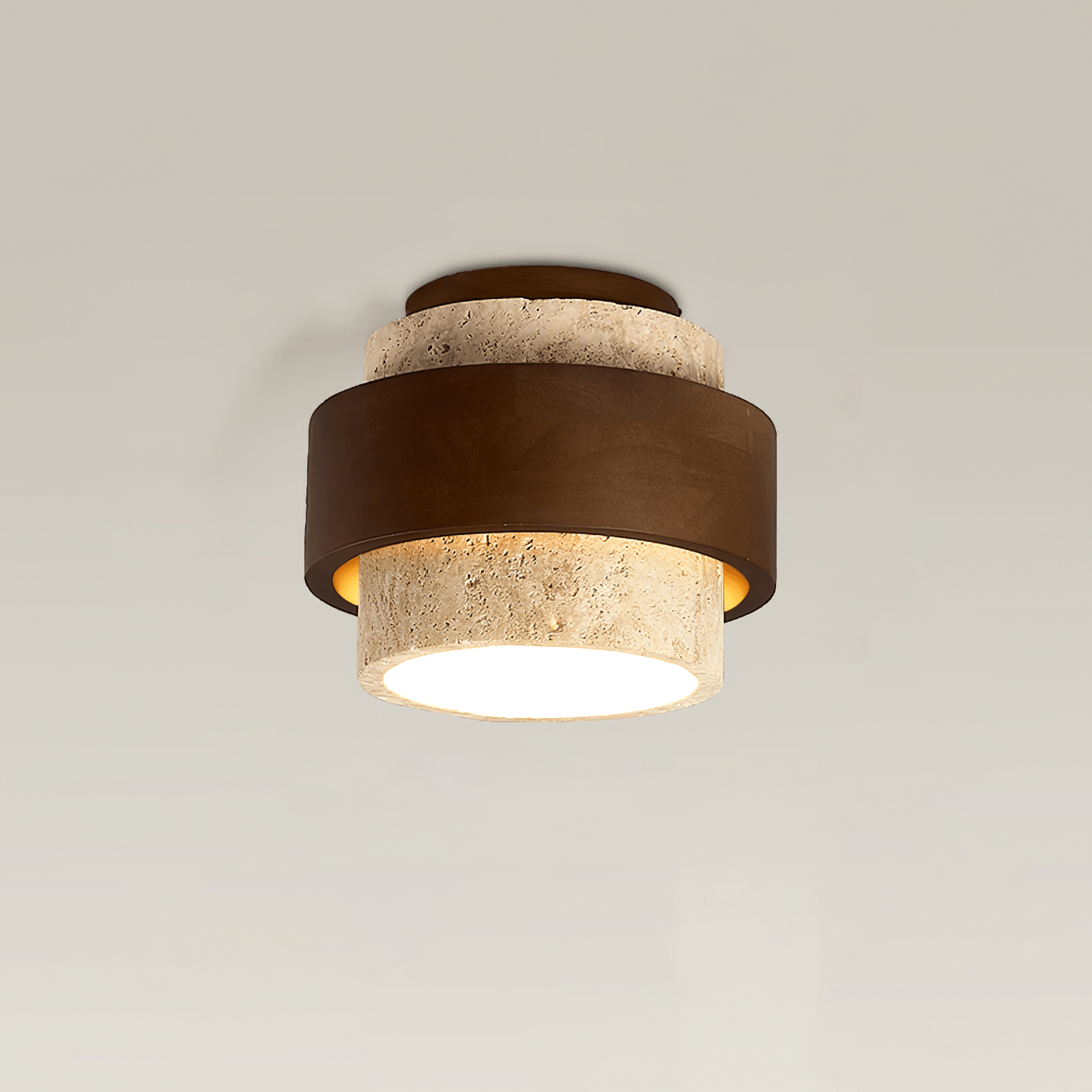 Eltalor Plafonnier Anneau Superposé en Travertin - Neutralighting