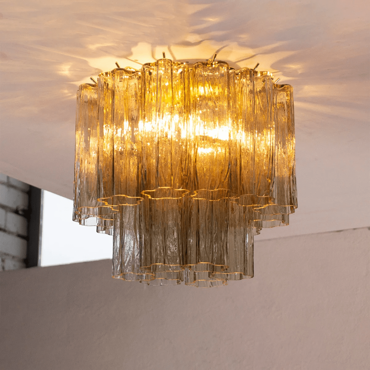 Aurora Plafonnier Style Cascade Rose - Neutralighting