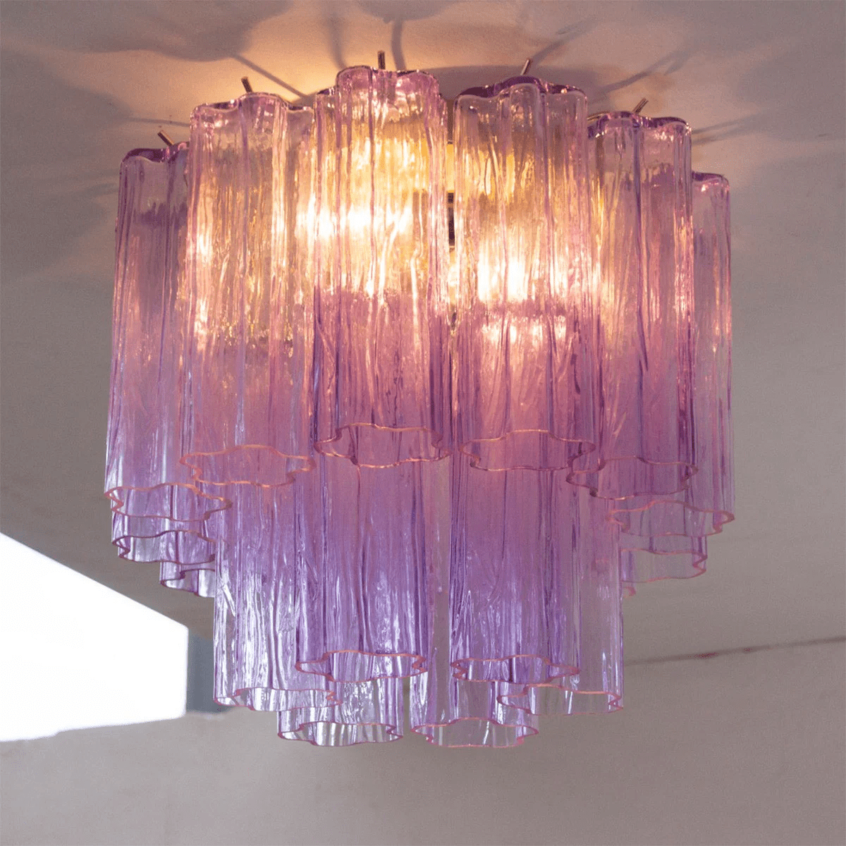 Aurora Plafonnier Style Cascade Rose - Neutralighting