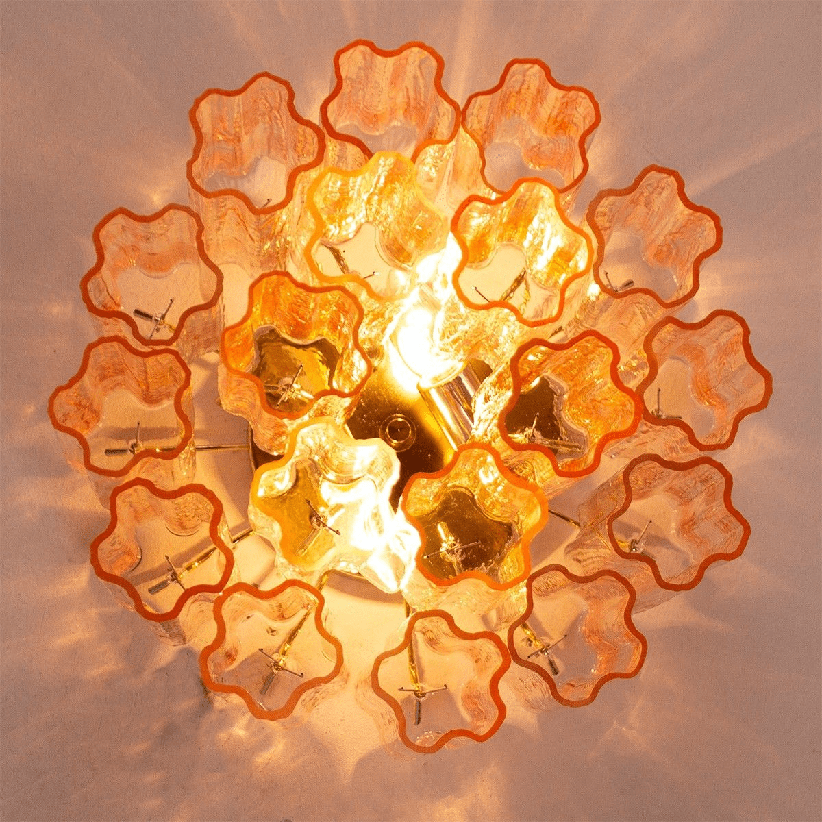 Aurora Plafonnier Style Cascade Rose - Neutralighting