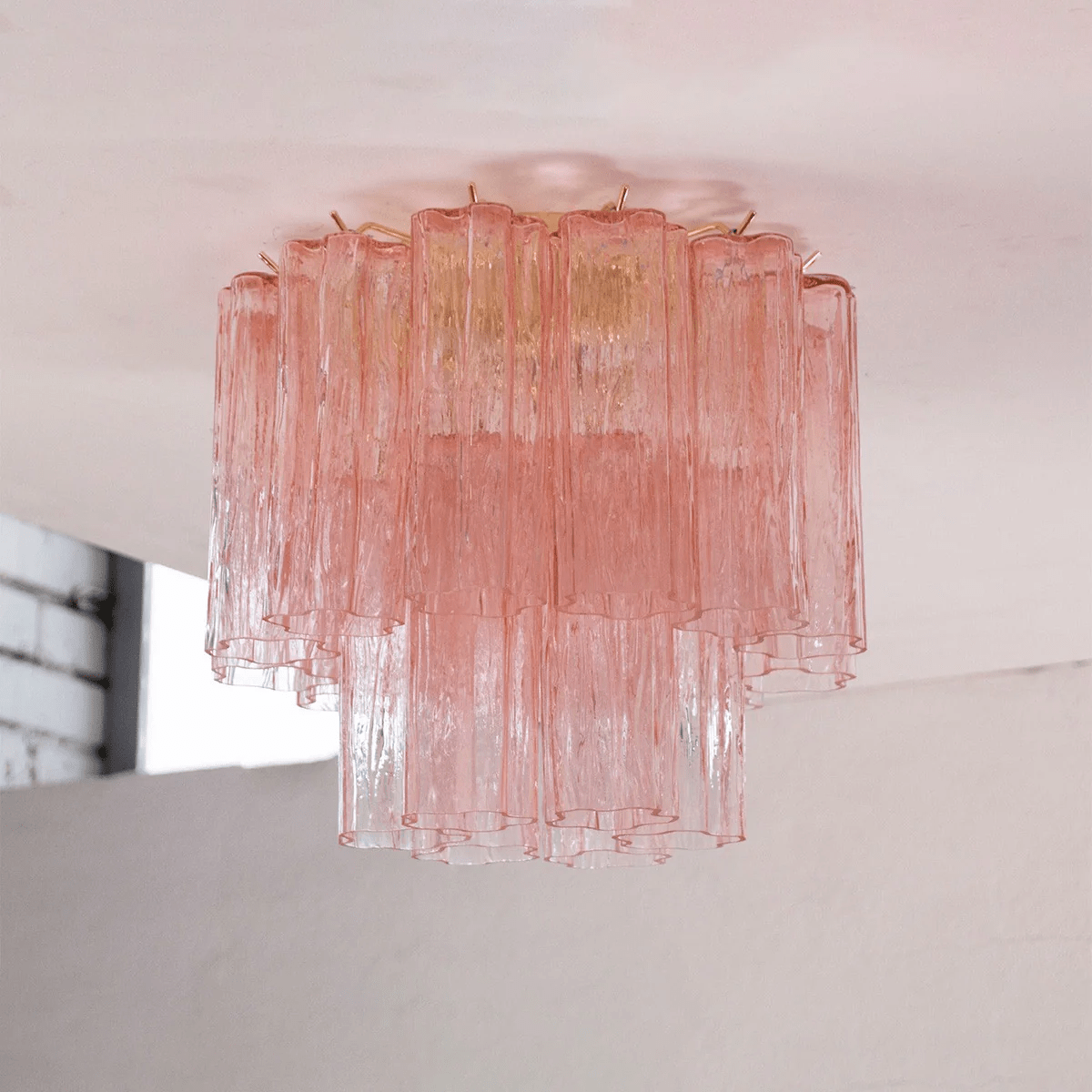 Aurora Plafonnier Style Cascade Rose - Neutralighting