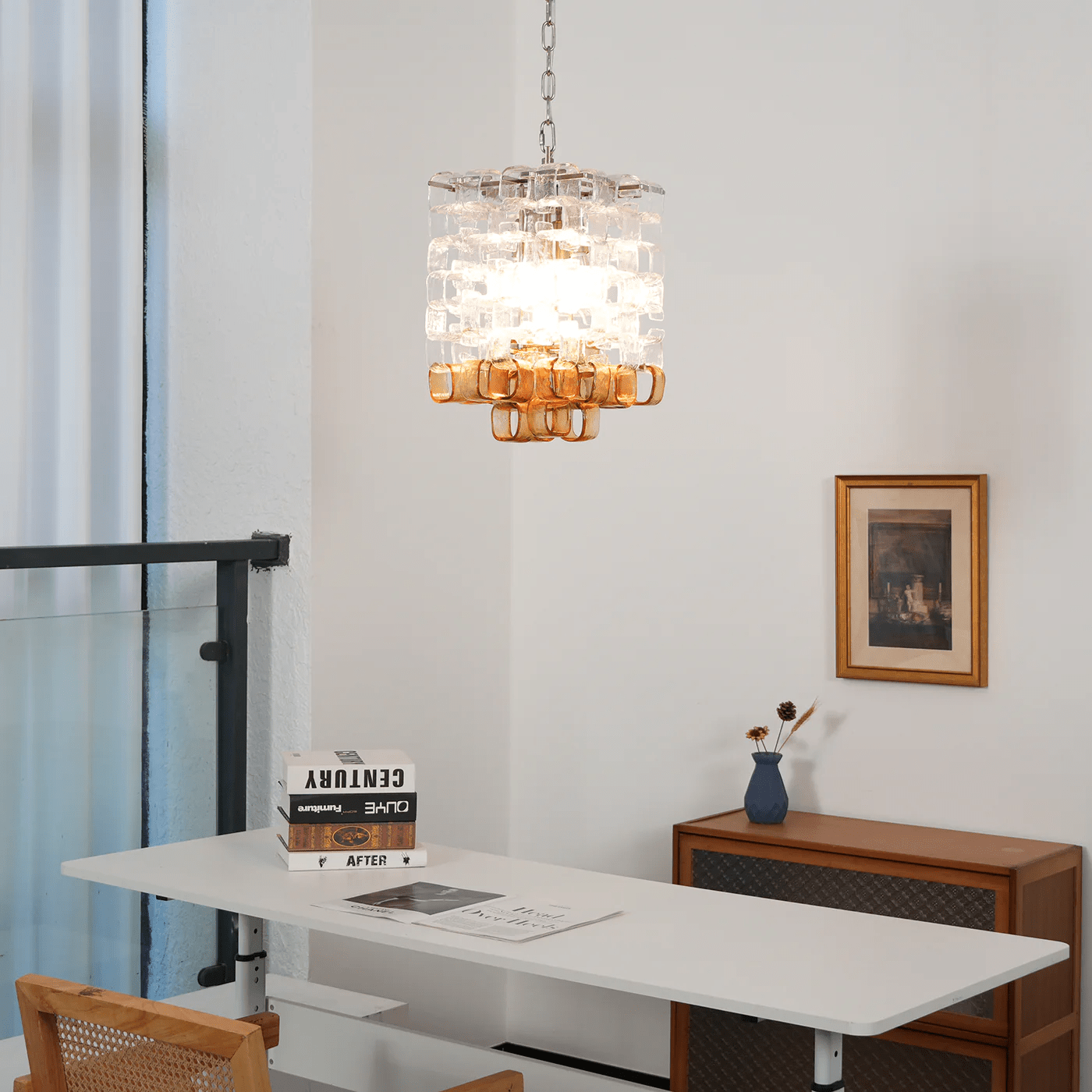 Aurora Lustre en Verre de Murano Géométrique - Neutralighting