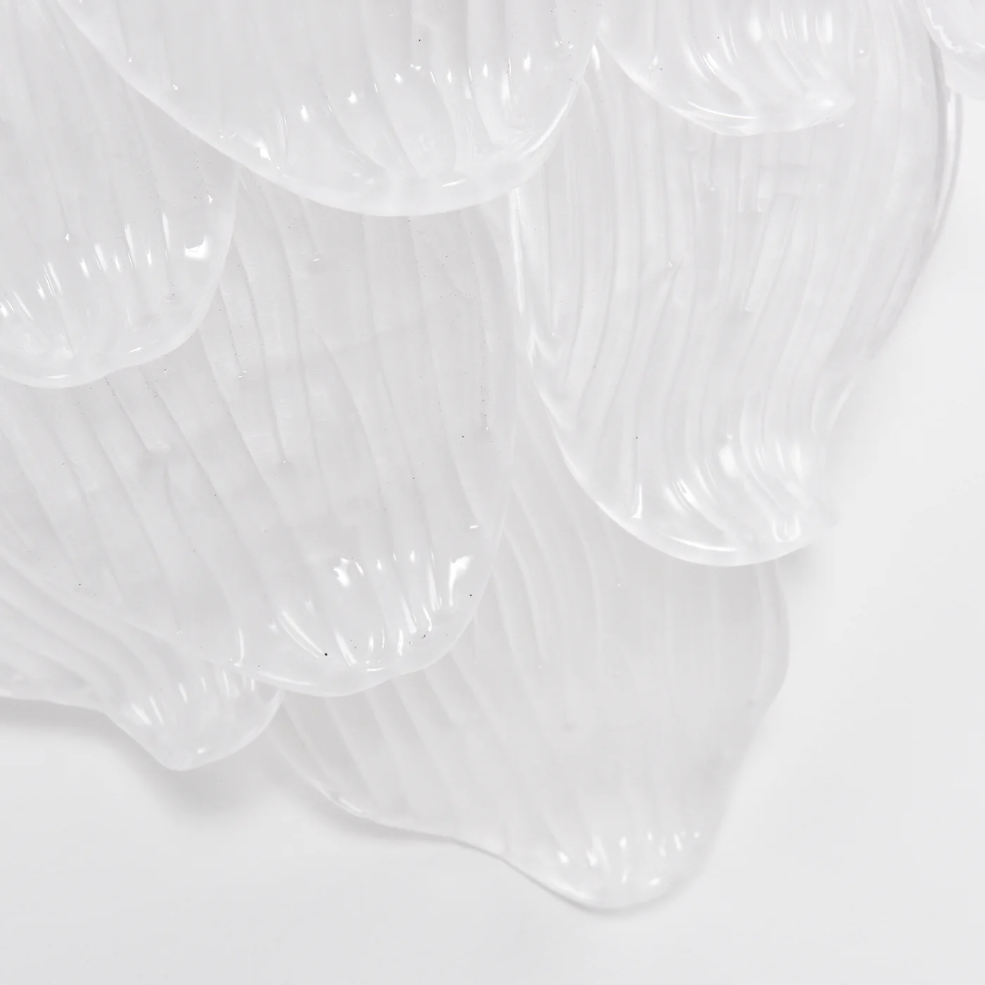 Aurora Wall Lamp Murano Glass Petal Frosted Cascading - Letslighting