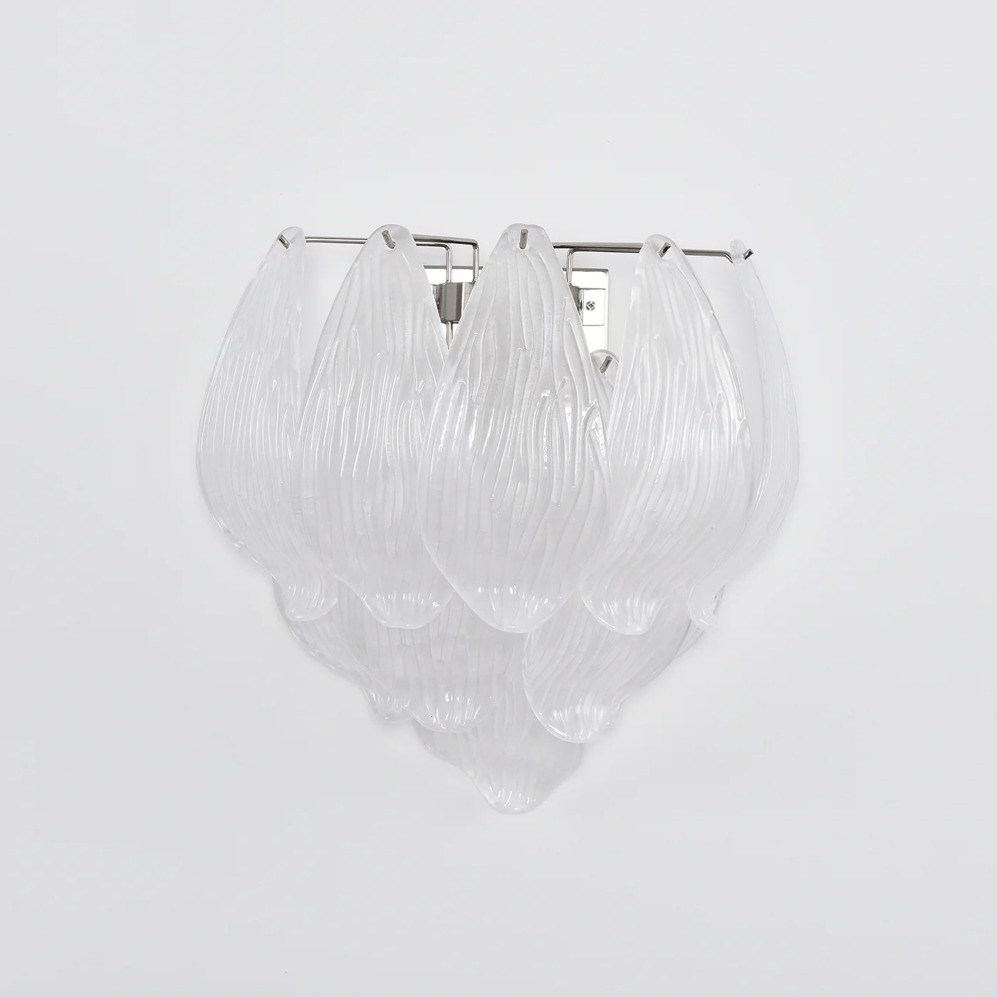 Aurora Wall Lamp Murano Glass Petal Frosted Cascading - Letslighting
