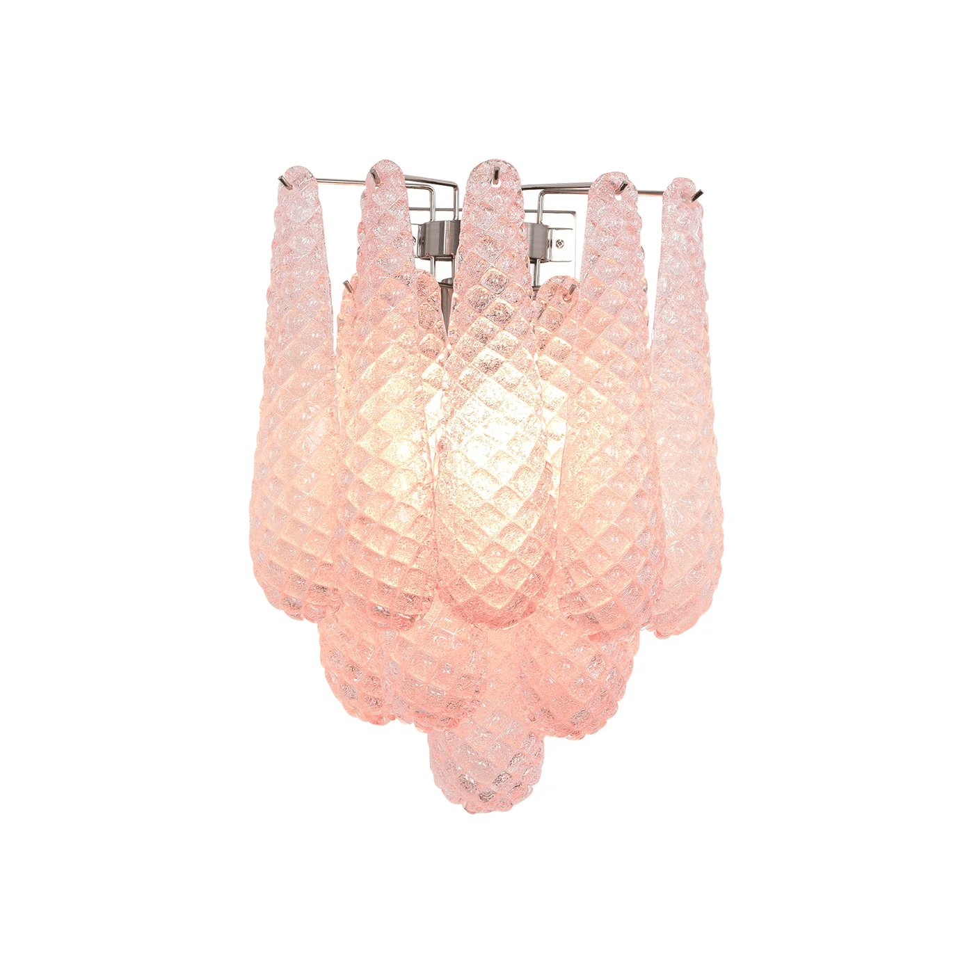 Aurora Wall Lamp Pink Teardrop Glass Floral Artistic - Letslighting