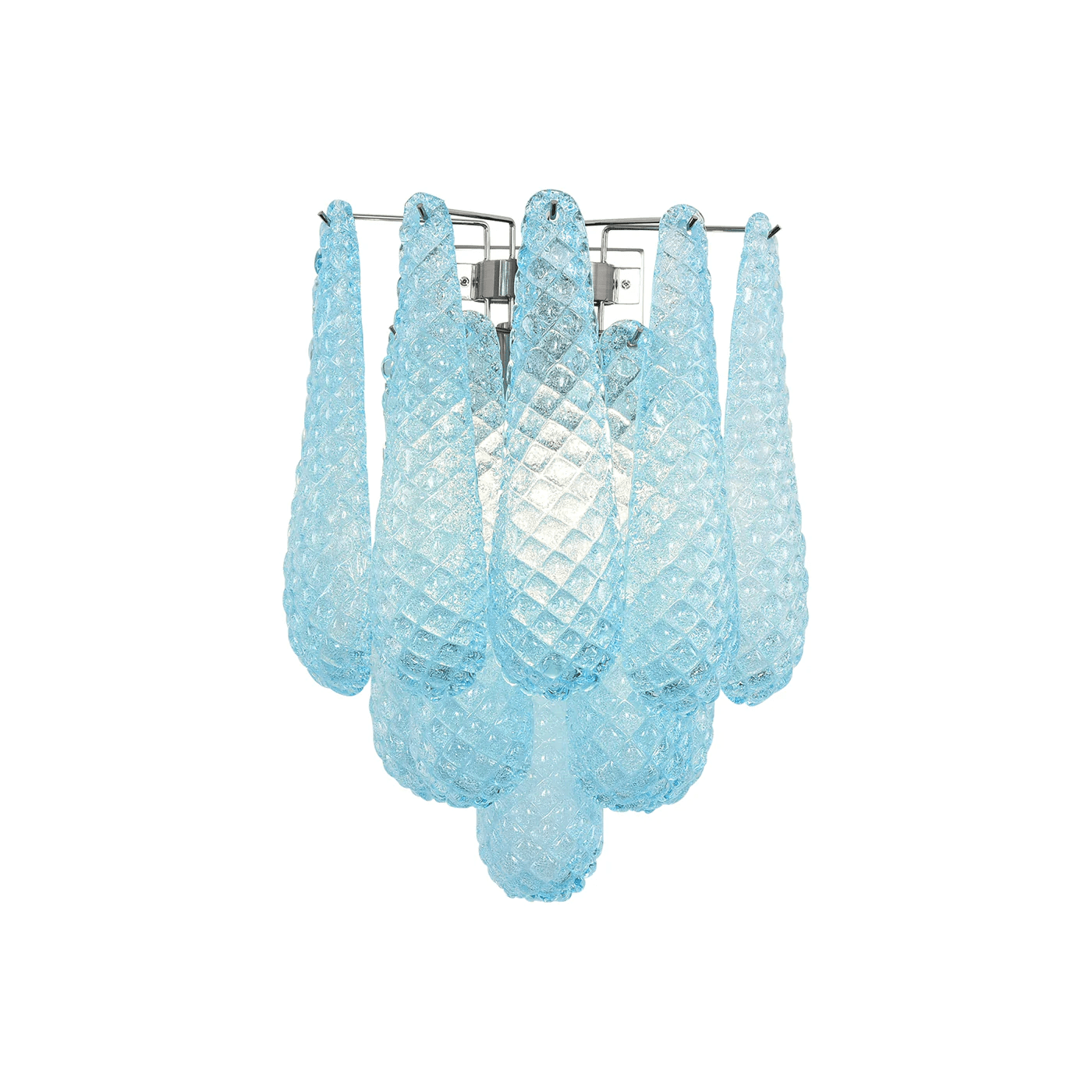Aurora Wall Lamp Pink Teardrop Glass Floral Artistic - Letslighting