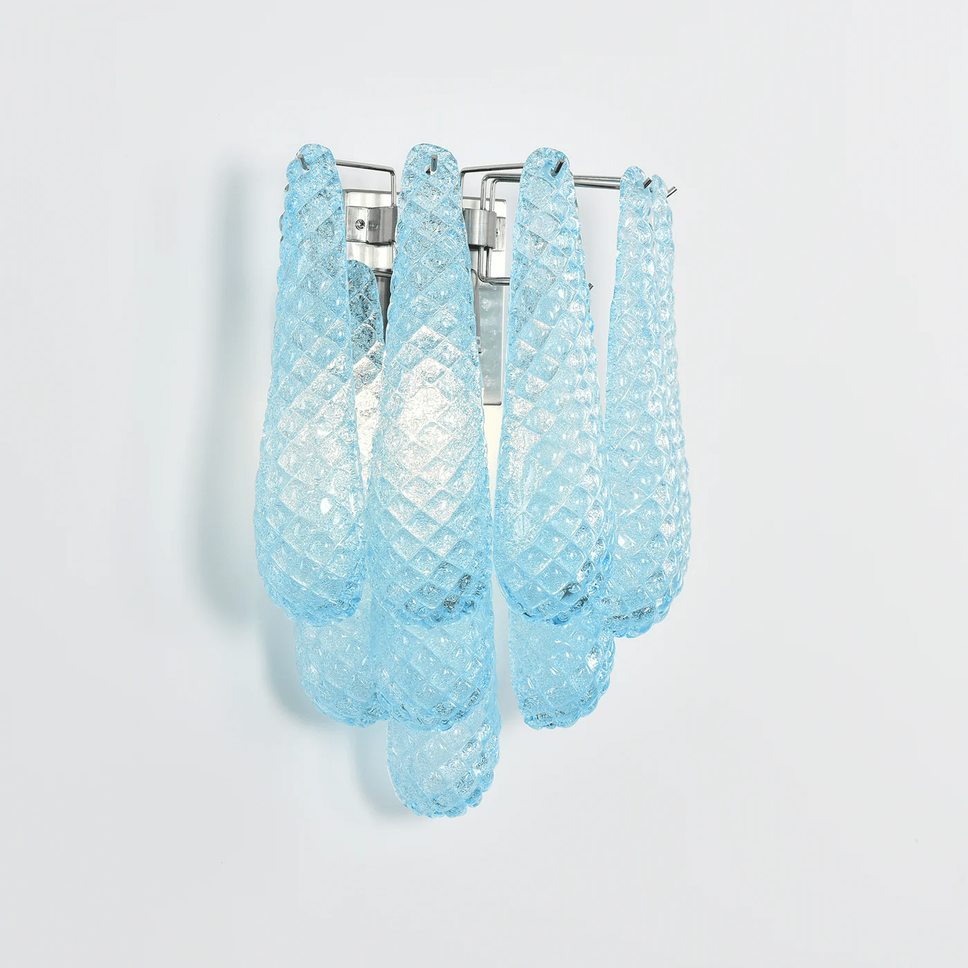 Aurora Wall Lamp Pink Teardrop Glass Floral Artistic - Letslighting