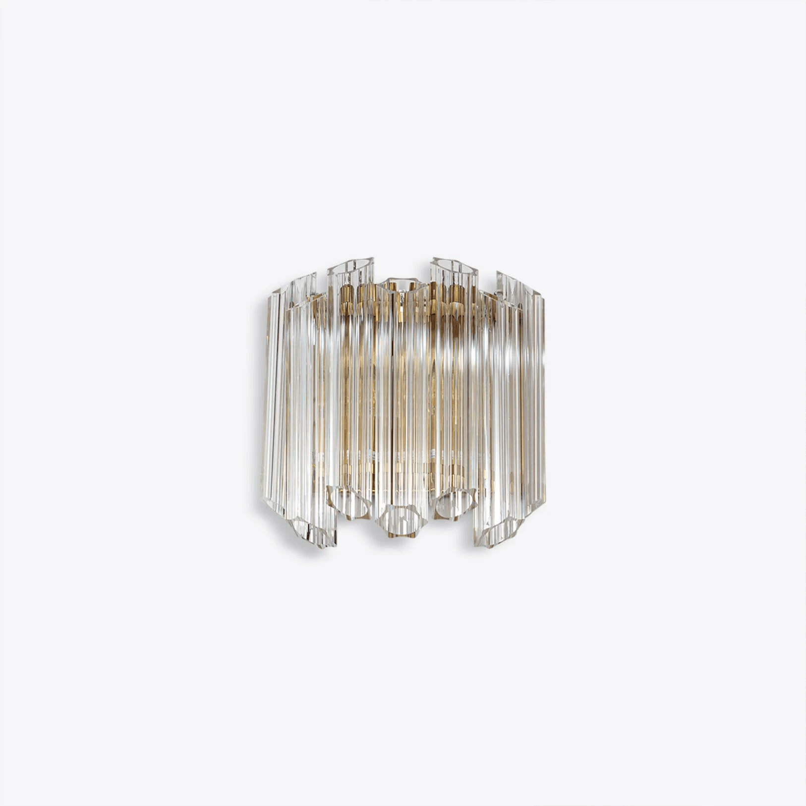 Aurora Wall Lamp Clear Murano Glass Tube Cascade - Letslighting