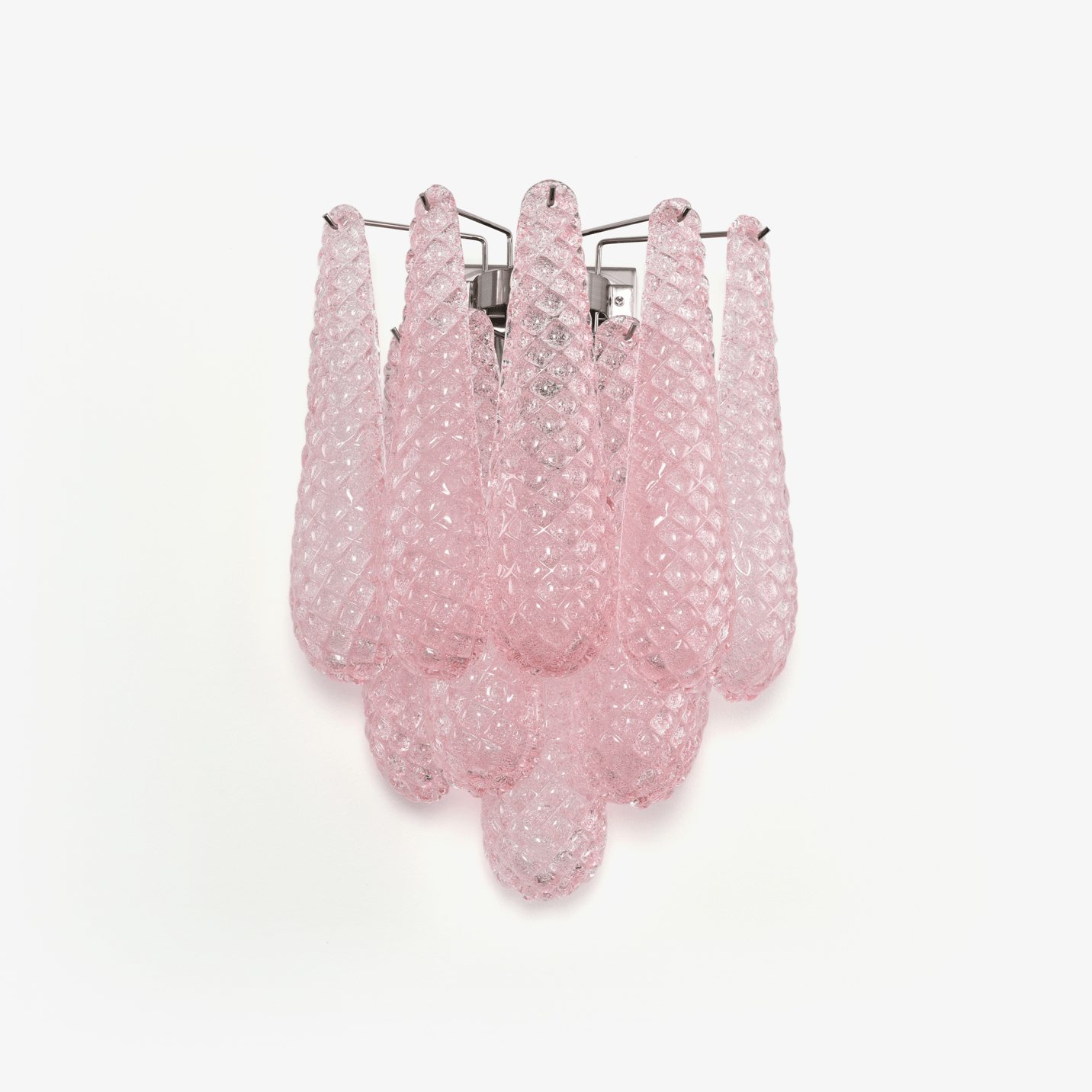 Aurora Wall Lamp Pink Teardrop Glass Floral Artistic - Letslighting