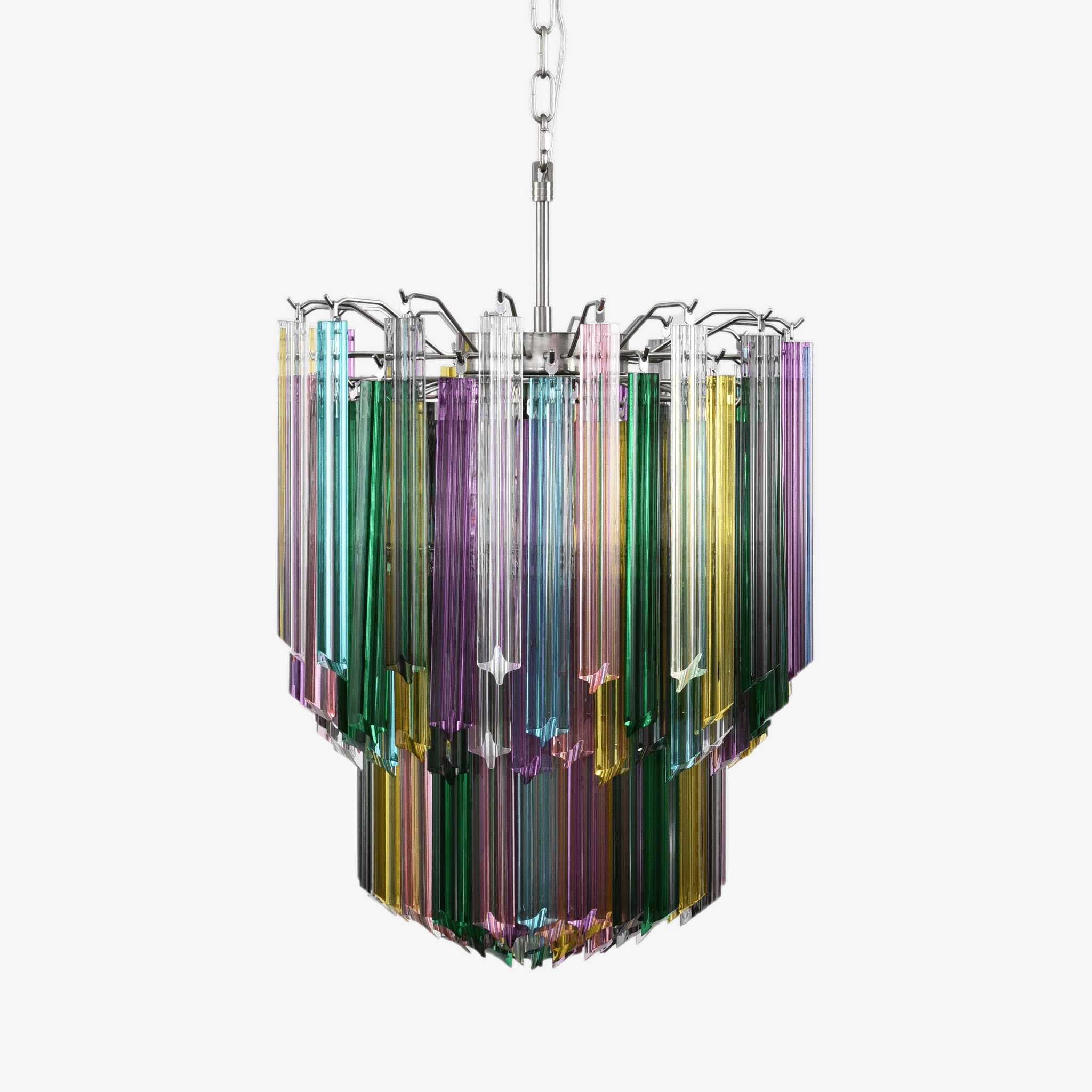 Aurora Chandelier Murano Glass Colorful Prism - Letslighting