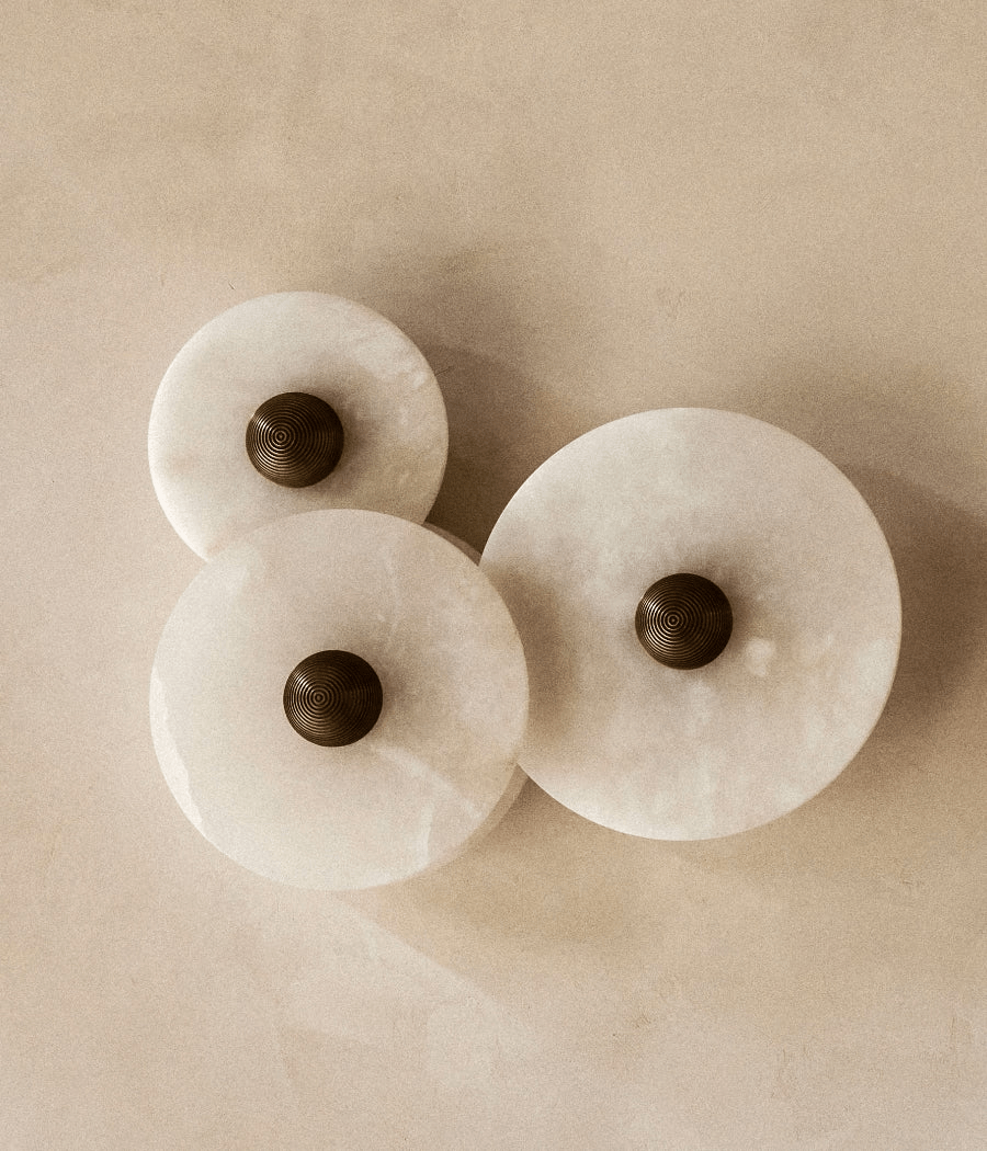 Selene Plafonnier Minimaliste en Albâtre - Neutralighting