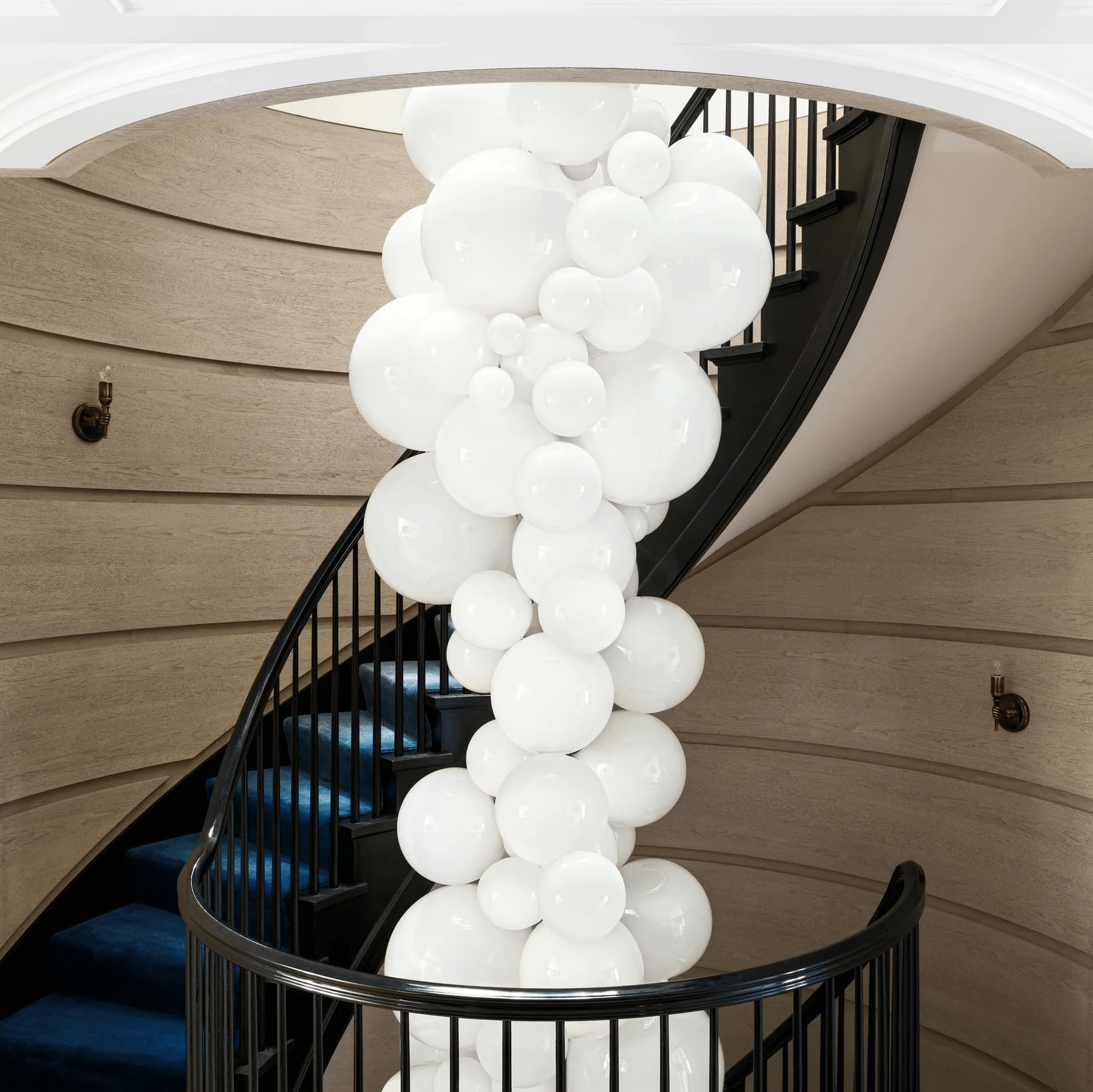 Aurora Chandelier En Verre De Murano Grappes De Raisins Art Déco - Neutralighting